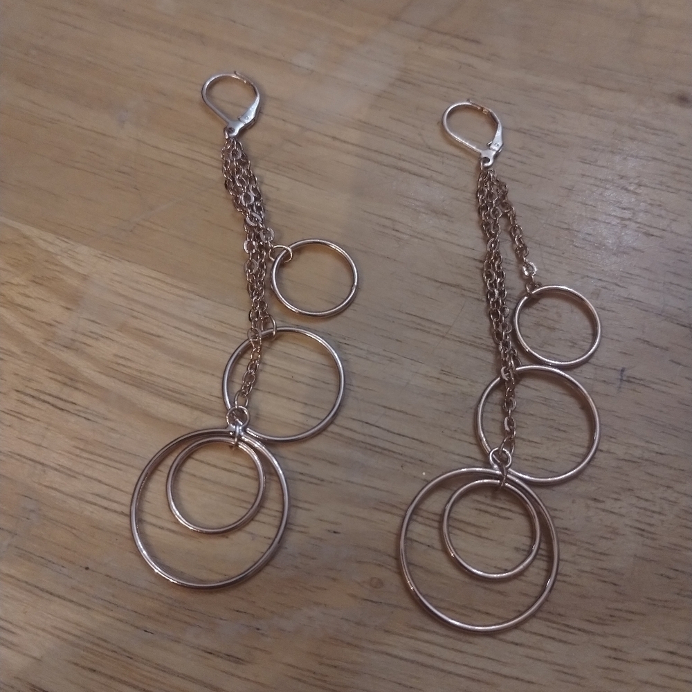 Elegant Circle Dangle Earrings